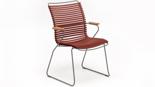 houe click diningstoel hoge rug paprika